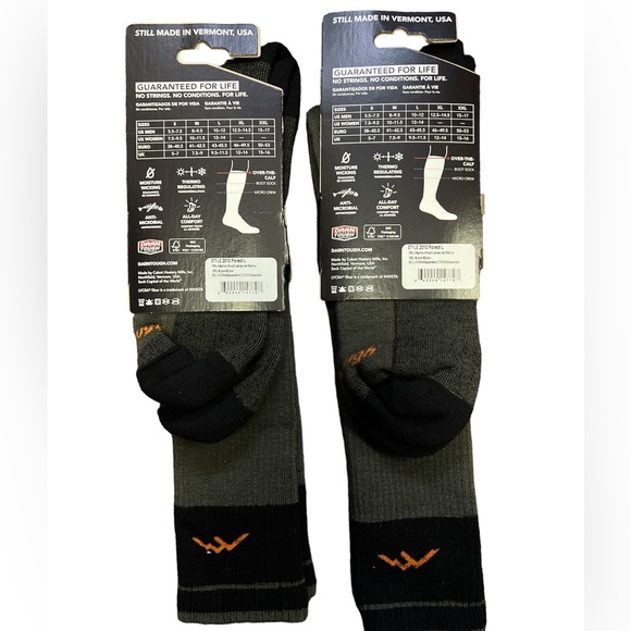 DARN TOUGH- Hunt Merino Wool Over the calf socks in Forest - Picture 2 of 2